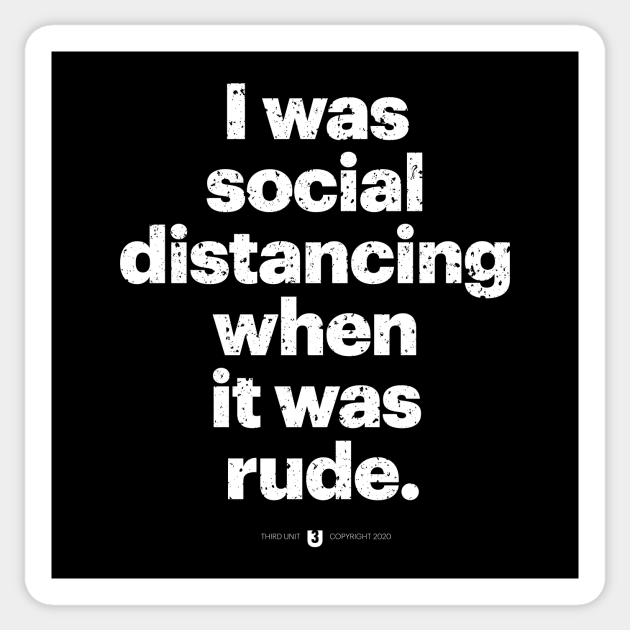 Social Distancing Sticker by Third Unit